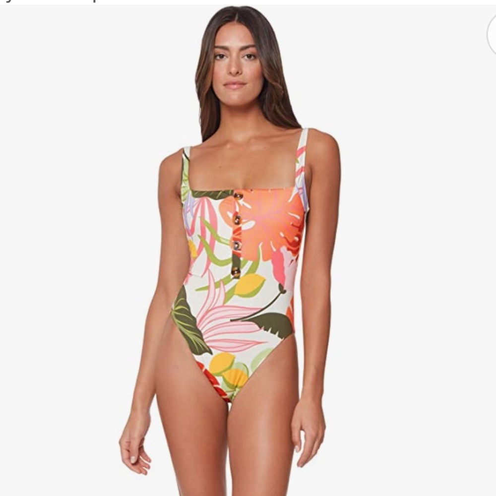 Sanctuary Mio Buttonfront Swimsuit with Coverup